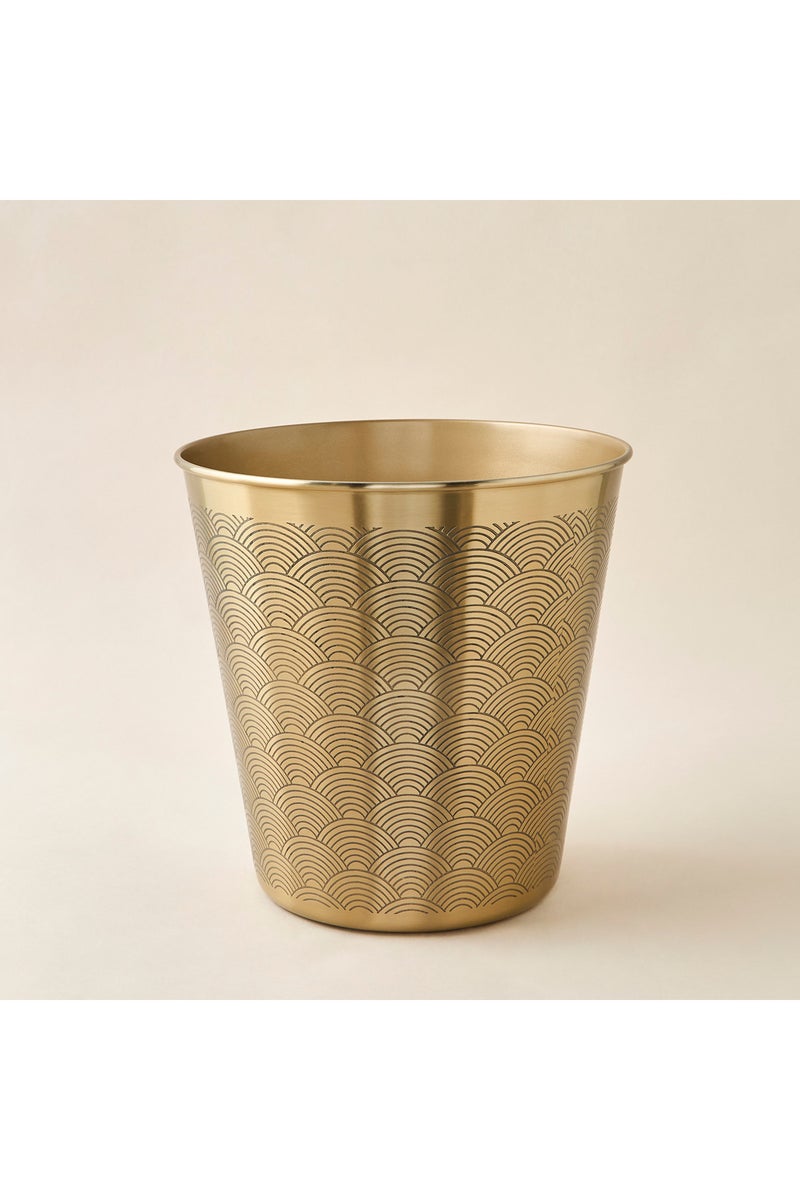 LIFESTYLE سلة مهملات ذات تصميم هندسي م textured  - Image 1